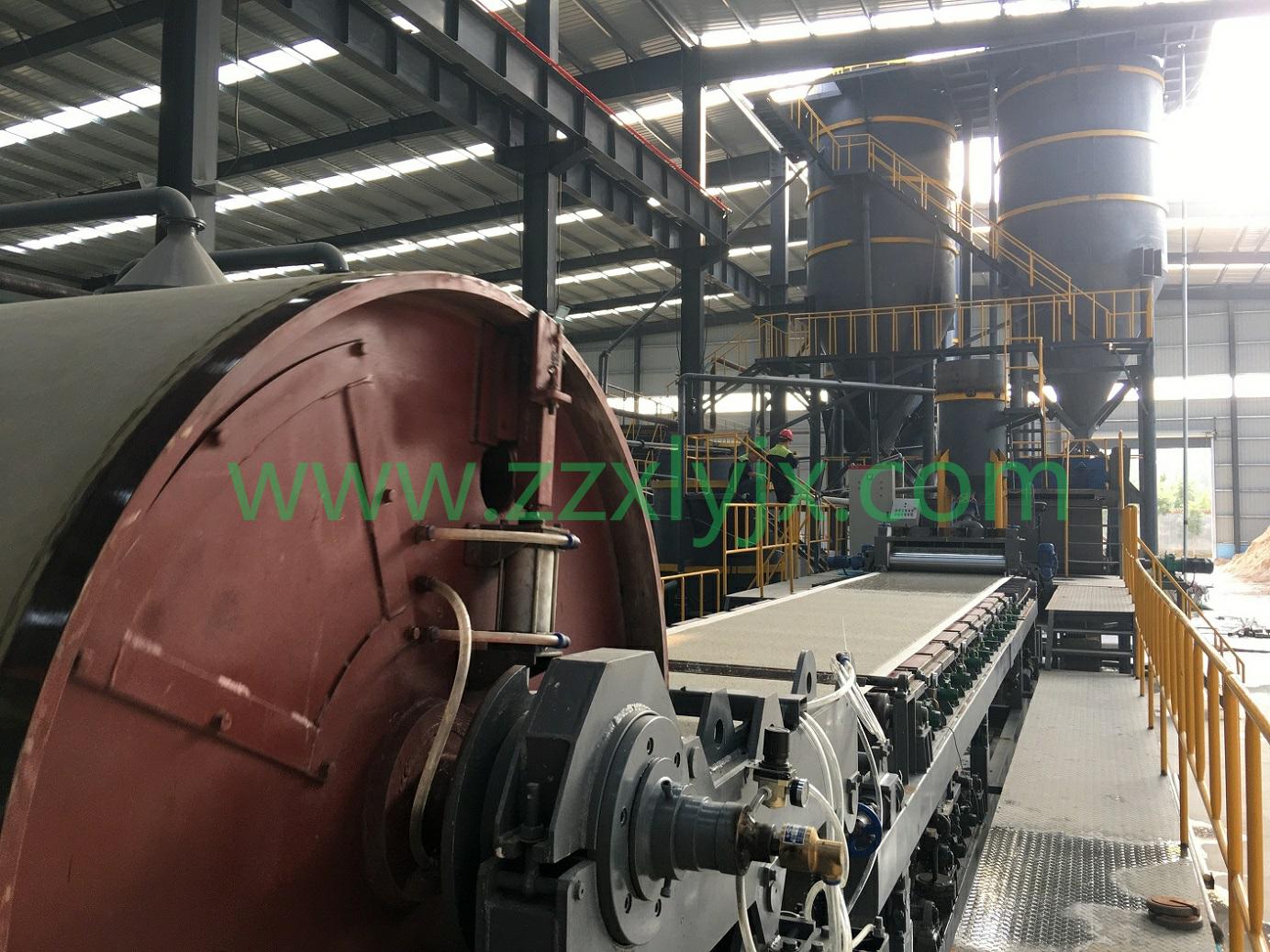 Fiber cement board production line produced fiber calcium silicate coating board equipment is the use of advanced, applicable and energy-saving electrical and automatic production design, with consumption reduction, environmental protection, dust ins